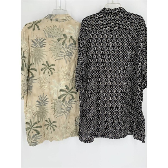 Pierre Cardin Button Up Camp Hawaiian Shirt Mens XL Lot‎ Of 2 Lightweight - Picture 4 of 7